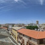 Vistas panorámicas de Corral de Almaguer (Toledo) desde la torre del Convento de San José