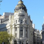 Detalles del edificio Metrópolis de la Gran Vía de Madrid