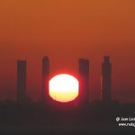 Timelapse de salida del sol por las 4 torres de la Castellana de Madrid